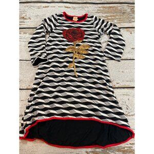 Mia Belle Baby Sequin Rose Dress NWOT